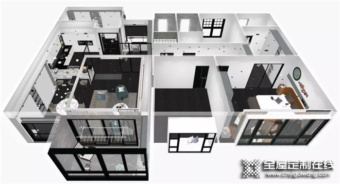 合生雅居全屋定制案例賞析，演繹現代都市精致生活！