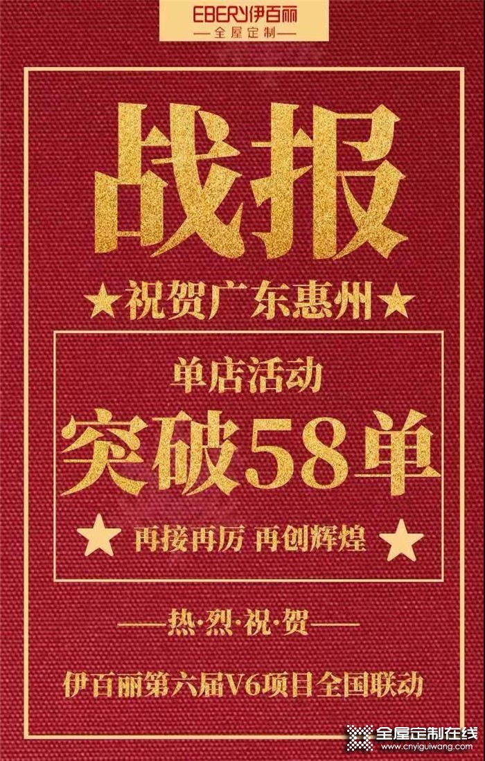 伊百麗廣東惠州店第六屆V6項(xiàng)目簽單58單，完成率達(dá)483.33%！