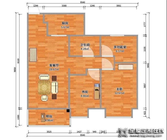 卡諾亞設計的71㎡新中式，展現中國式的優雅與大氣！