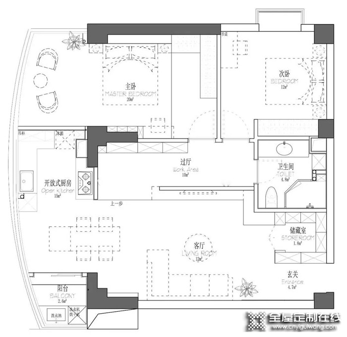 你家的顏值有救了，照搬帥太這套92㎡現代兩居室案例就行