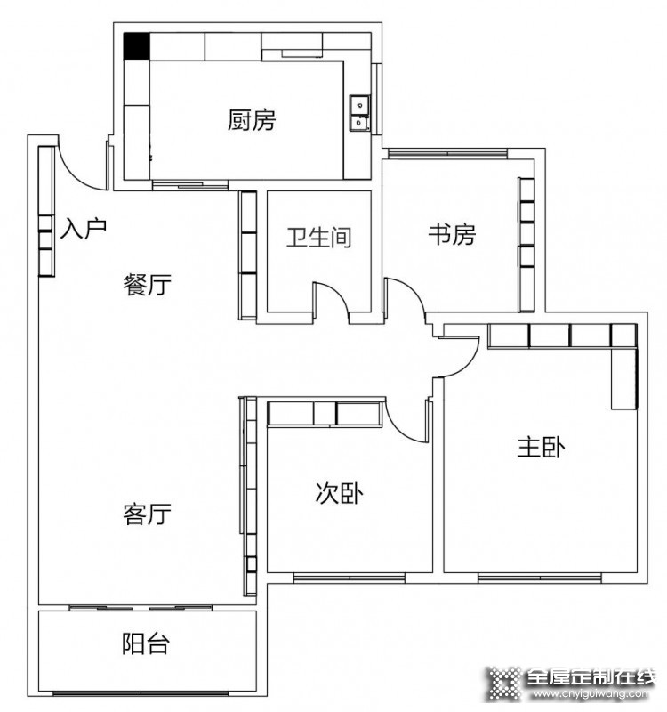 全友全屋定制案例丨126㎡三居，超高顏值+超強收納，還有大空間廚房！