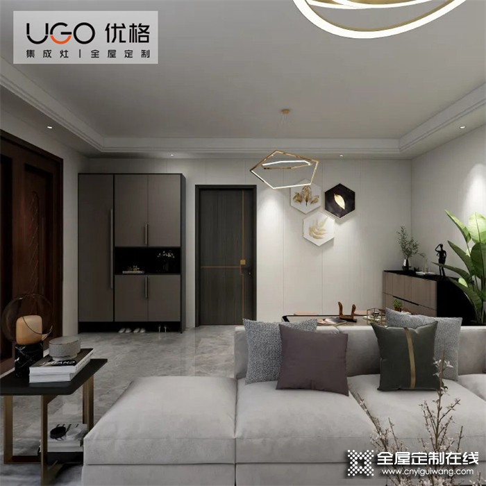 優(yōu)格全屋定制116㎡現(xiàn)代簡約設計，色彩運用大膽，鄰居：太適合年輕人！