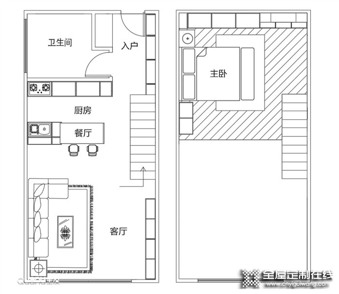 全友全屋案例丨夢想中的極簡LOFT，巧用樓梯間，比豪宅還敞亮！